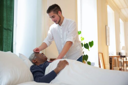 nurse caring patient